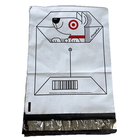 Target Poly Mailer Bags Bullseye Dog 10x13 Pack of 50 New! Peel and Seal New - Picture 3 of 7